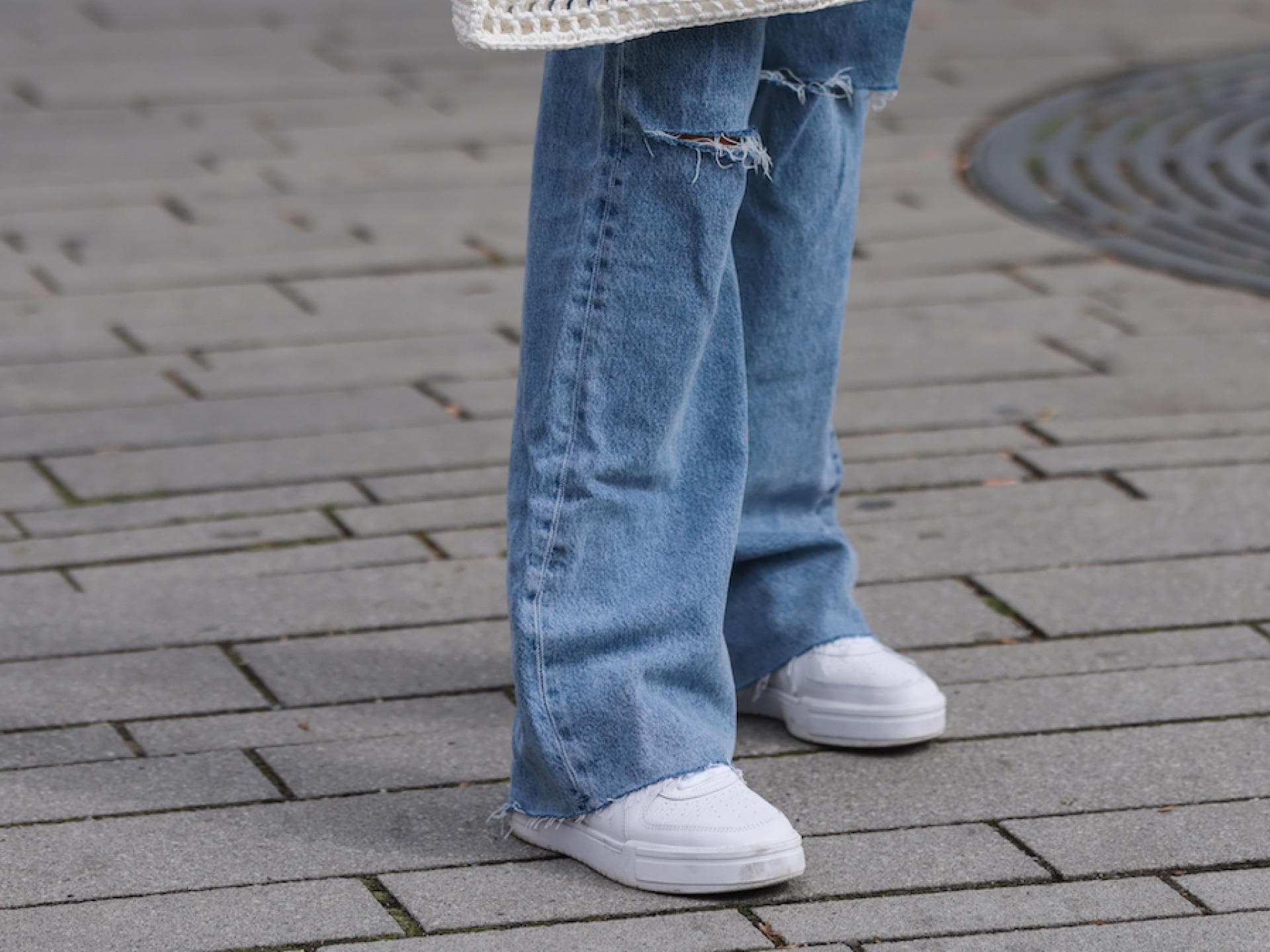 Weißer Sneaker