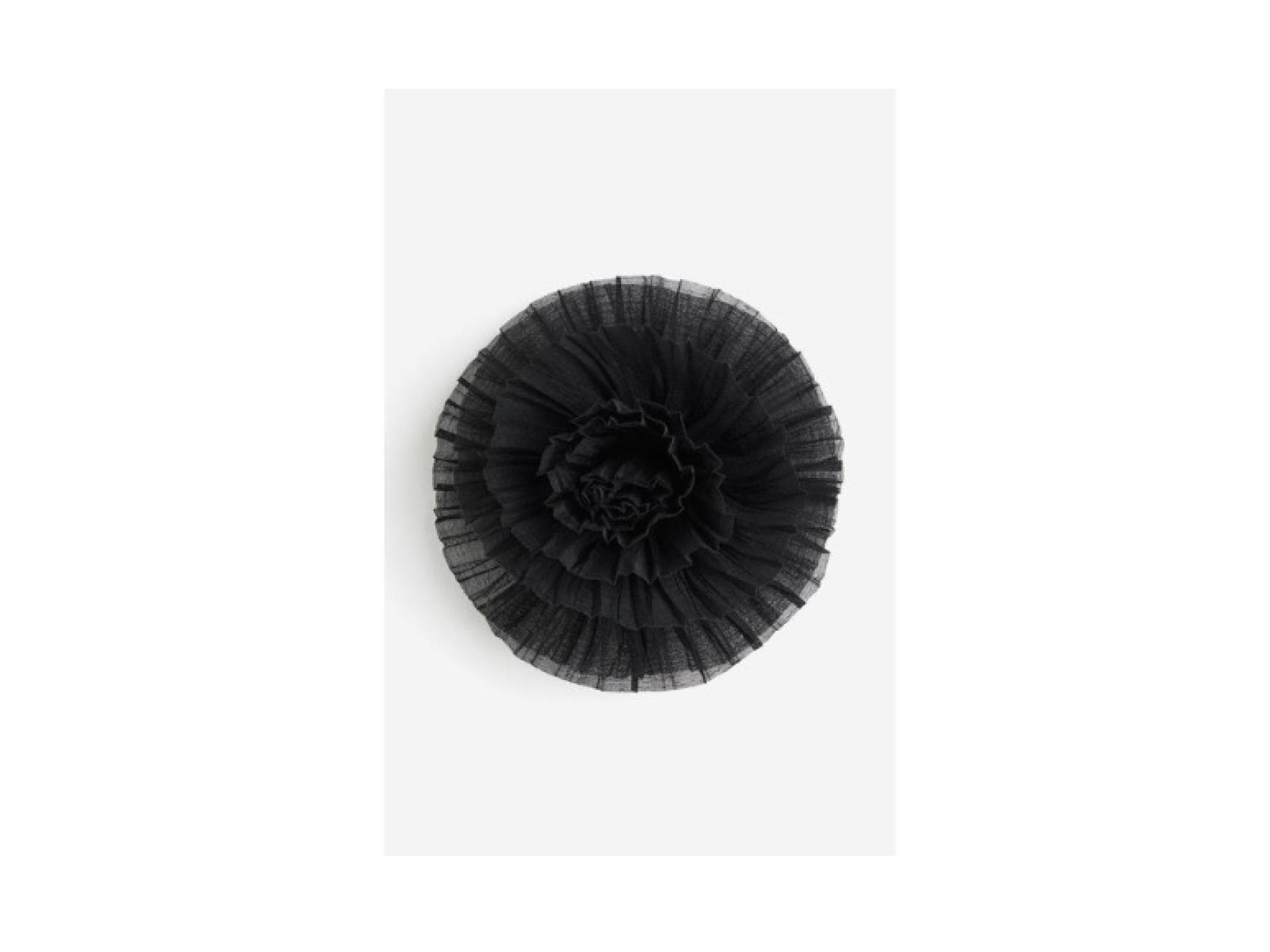 Blumen Haarspange in Schwarz