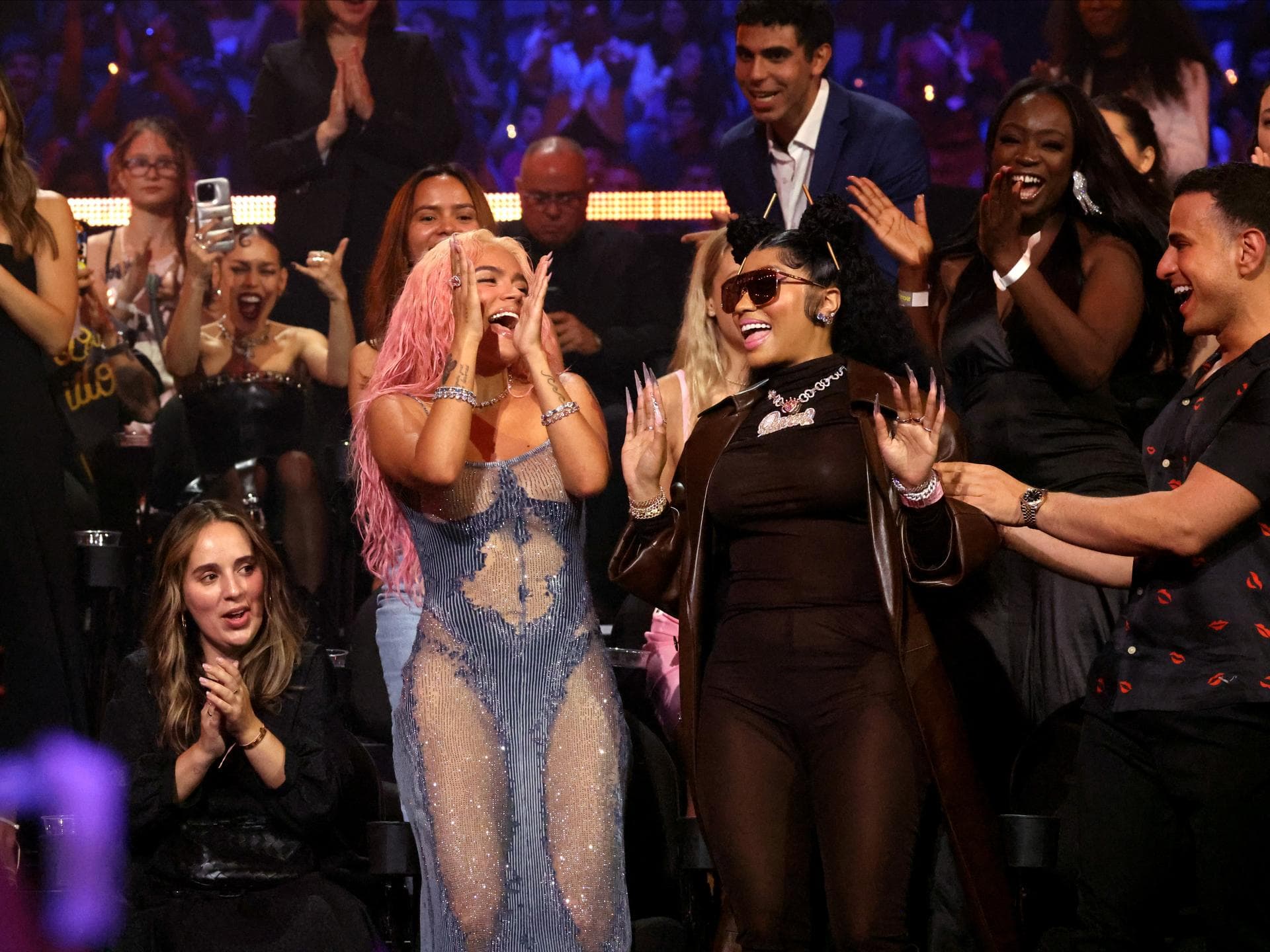 VMA 2023 Karol G und Nicki Minaj 