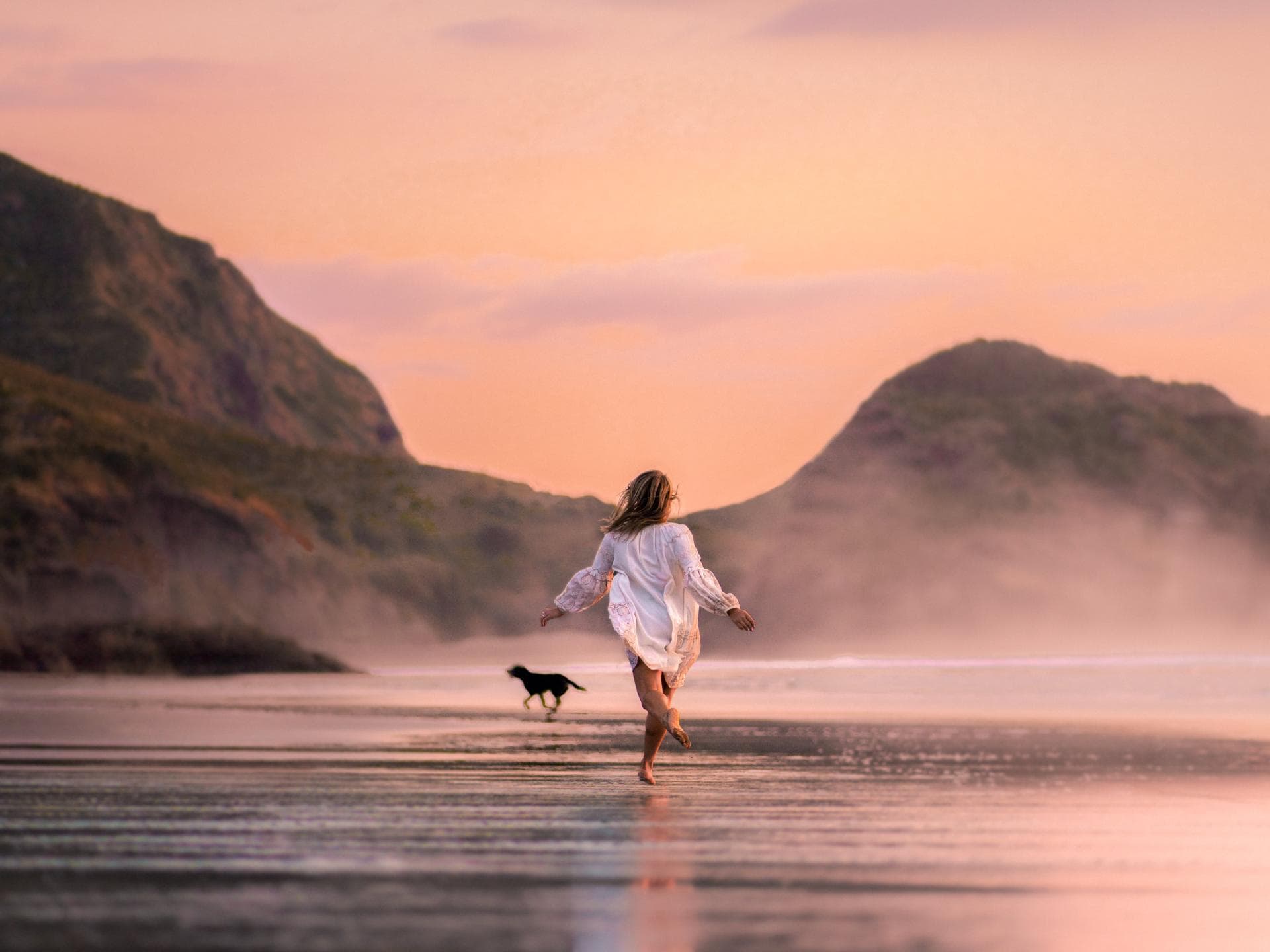 Frau am Strand Frau am Strand