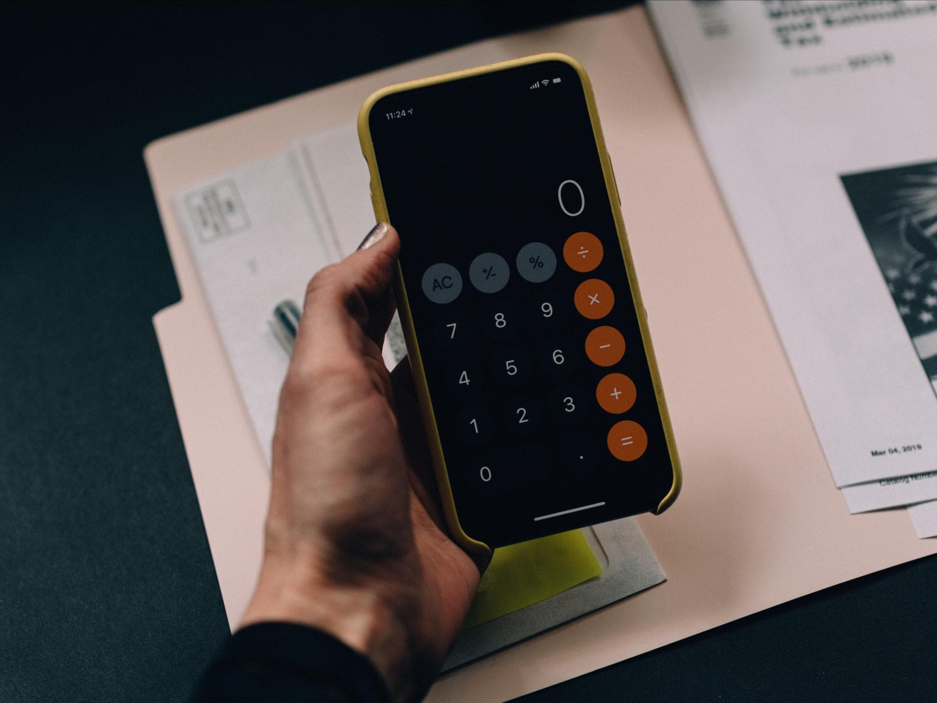 Taschenrechner auf Handy