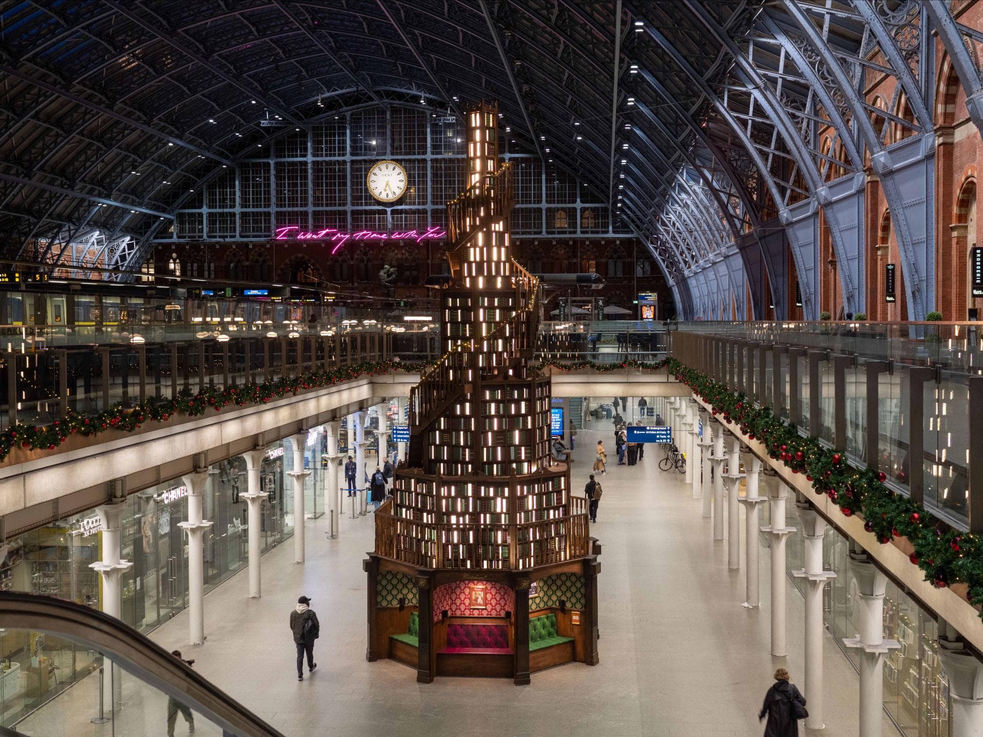 St. Pancras Station Book Tree