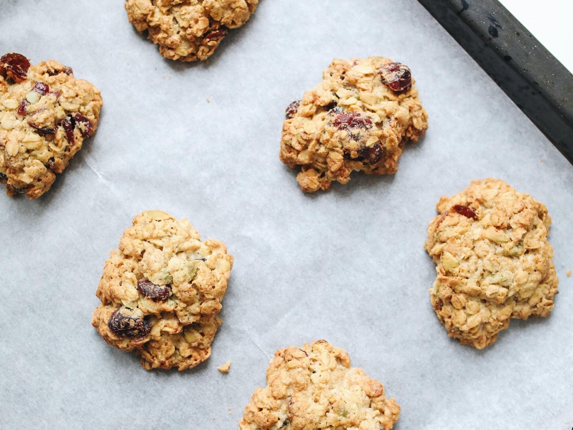 Hafercookies Haferkekse auf Blech