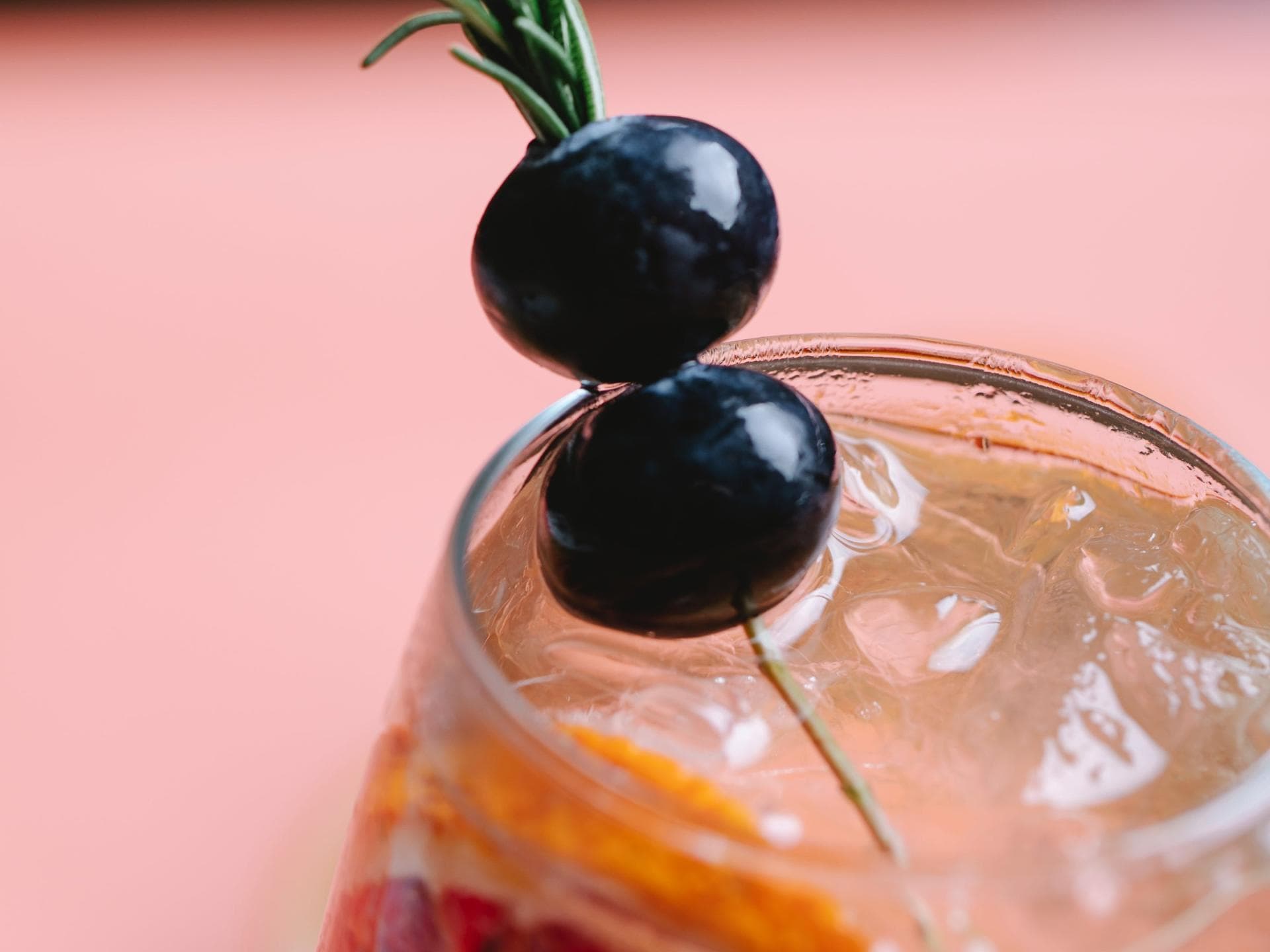 Drink mit Heidelbeeren