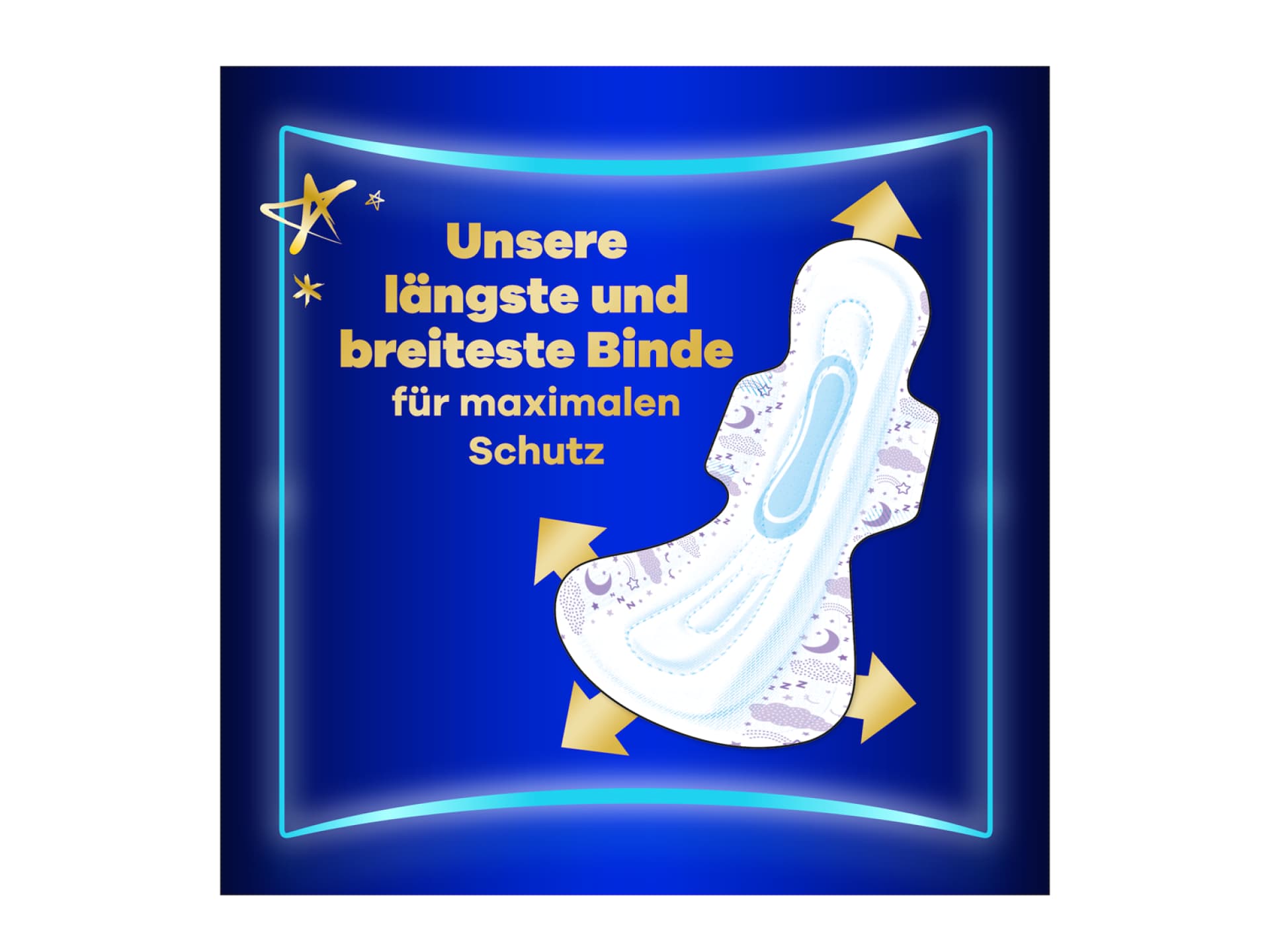Die neue Always Ultra Ultimate Night Binde in Größe 6.
