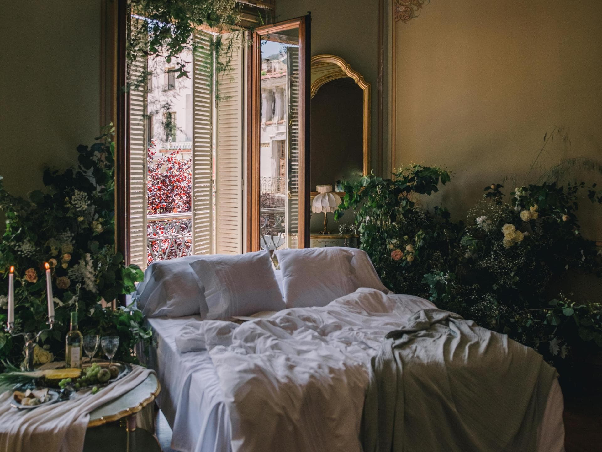 Schlafzimmer im Antik-Stil