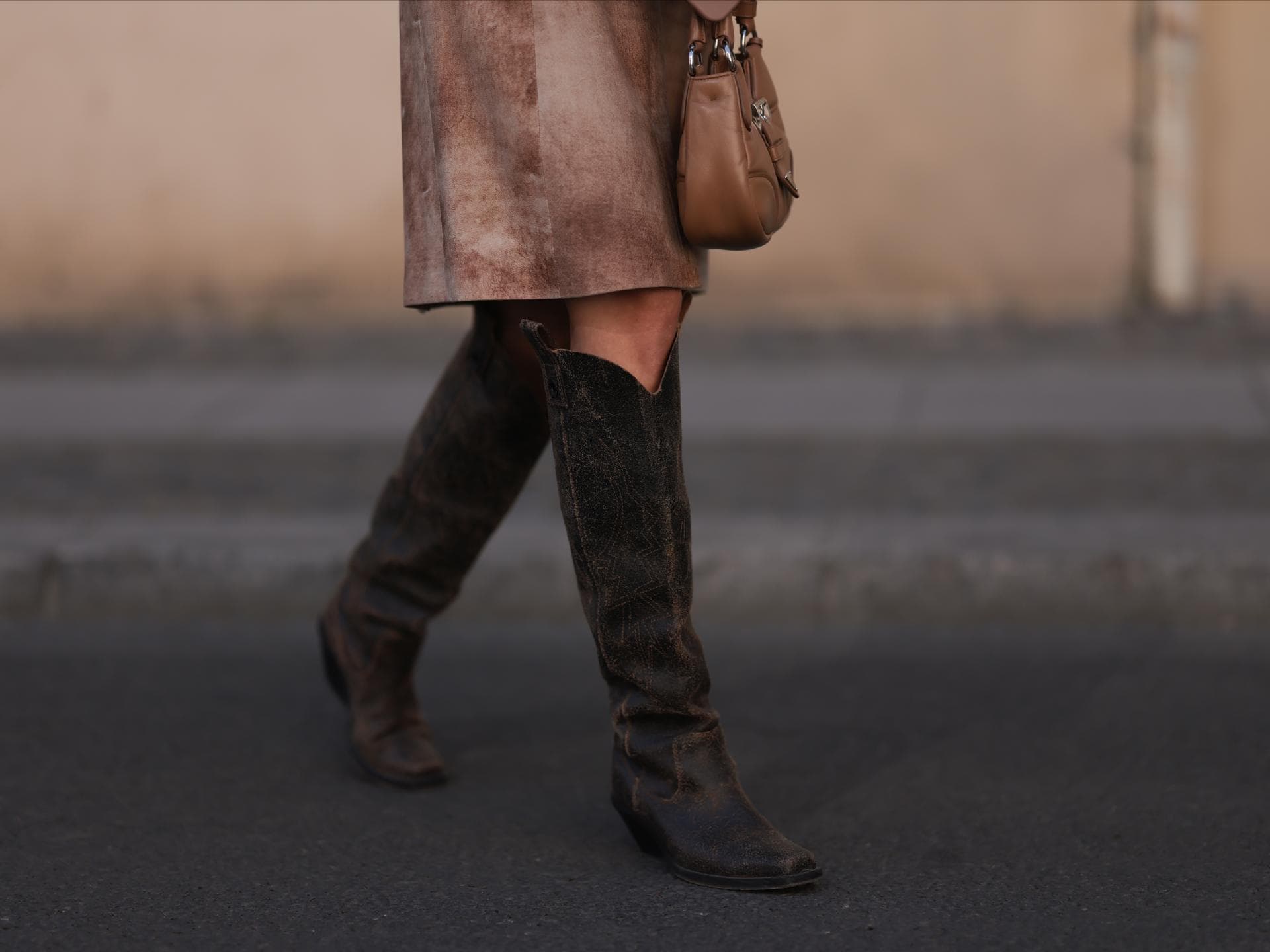Kniehohe Cowboystiefel 