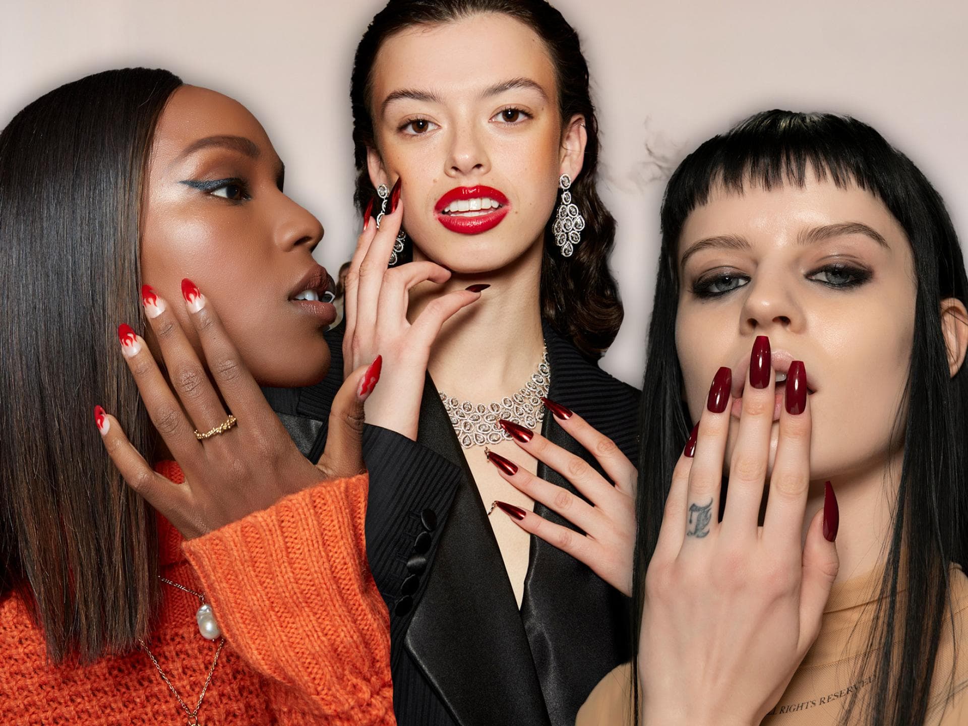 Rote Gelnägel Ideen Rote Gelnägel Ideen