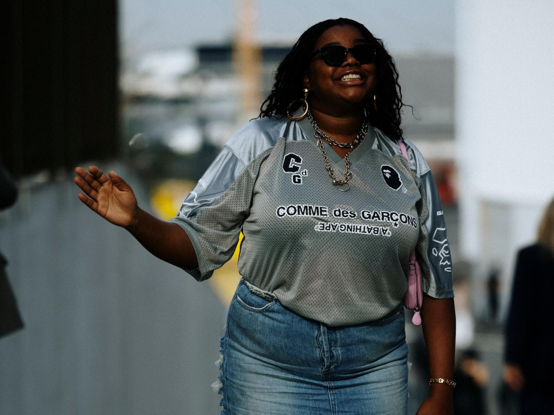 Graues Soccer Jersey Streetstyle