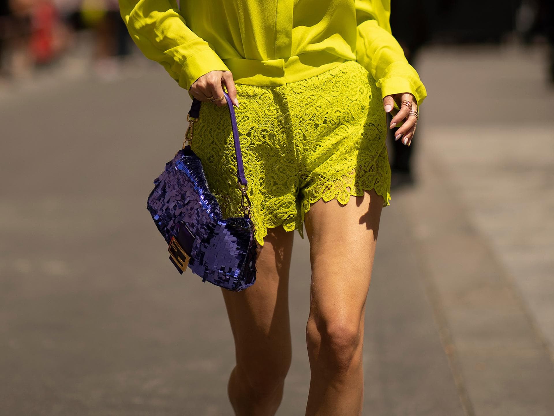 Satin Lace Shorts