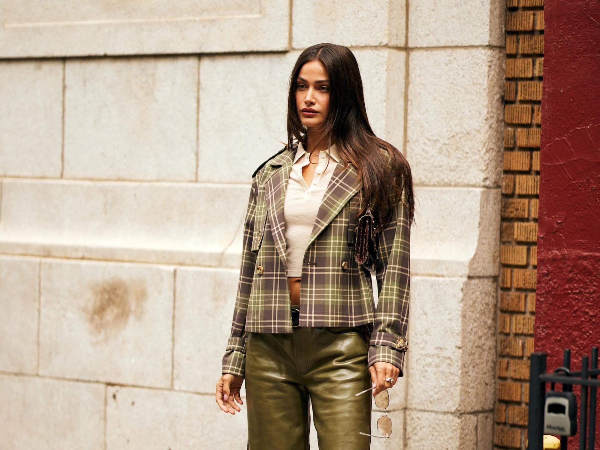 Streetstyle mit Karos in New York
