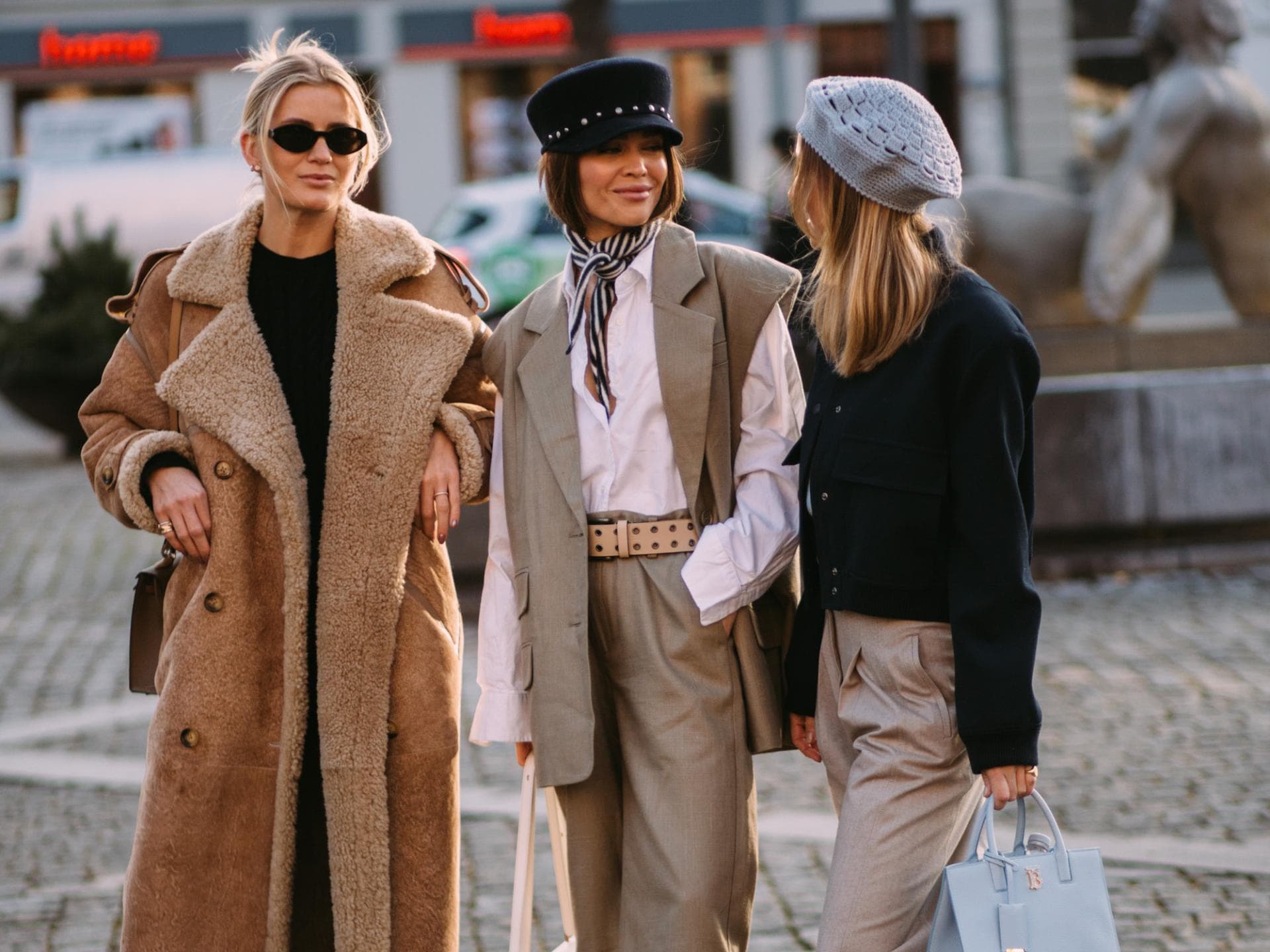Drei Frauen auf der Fashion Week in Kopenhagen