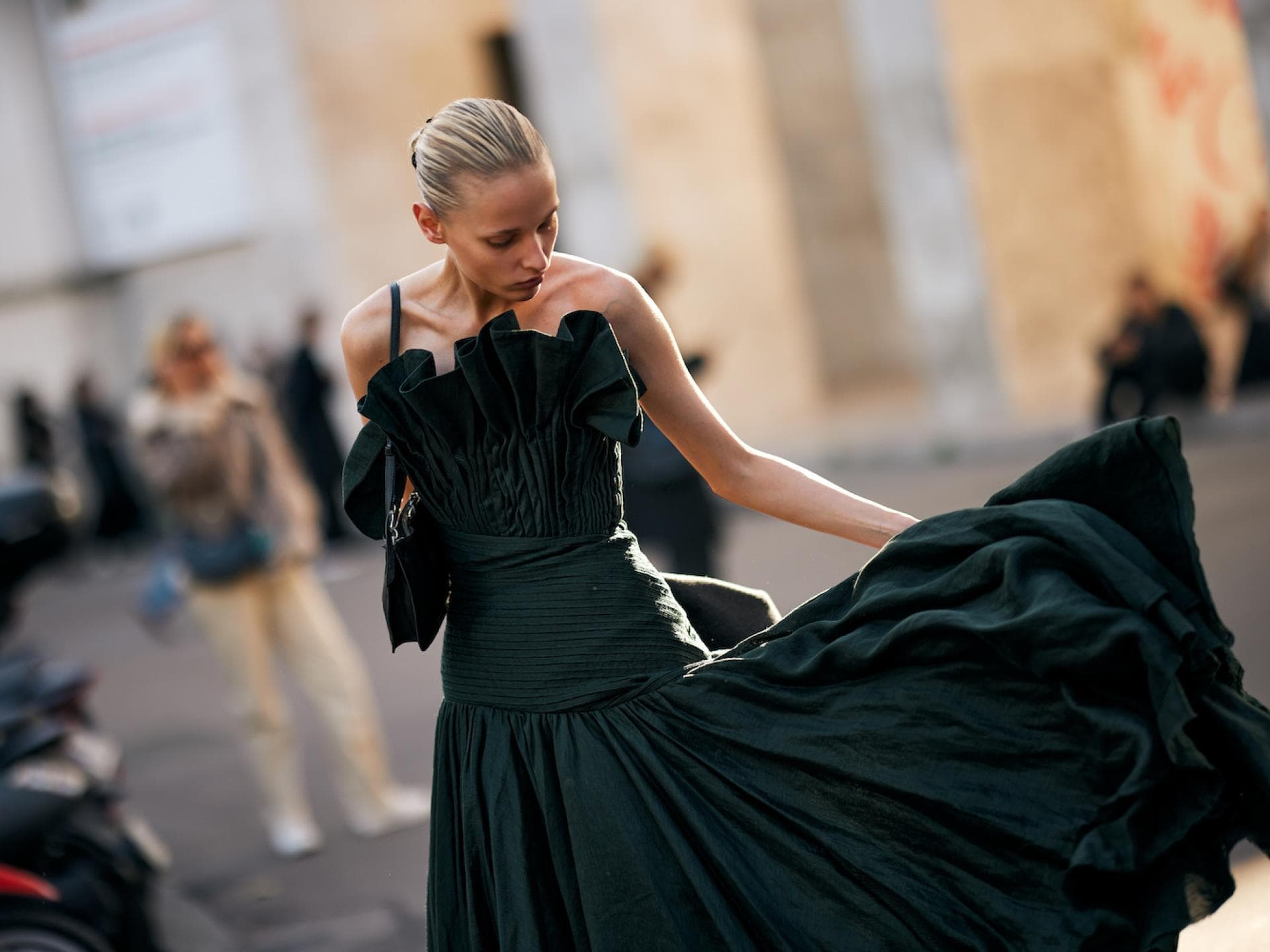 Langes Kleid Streetstyle