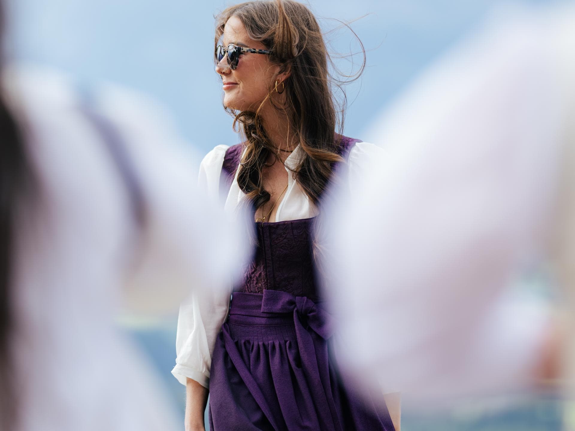 Redaktionsleitung Ann-Christin Gebhardt im Sportalm Dirndl