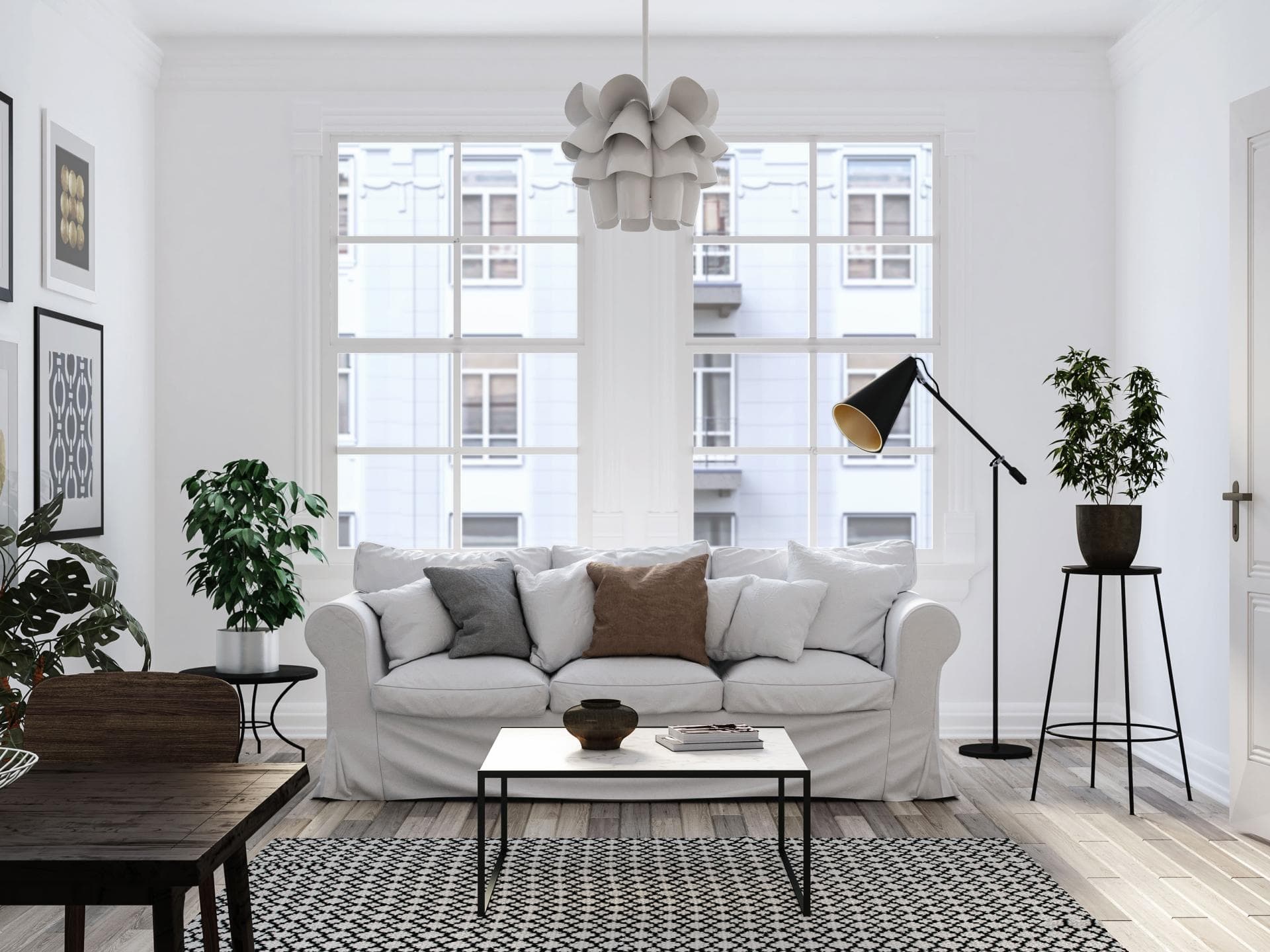 Ein stylisches Wohnzimmer