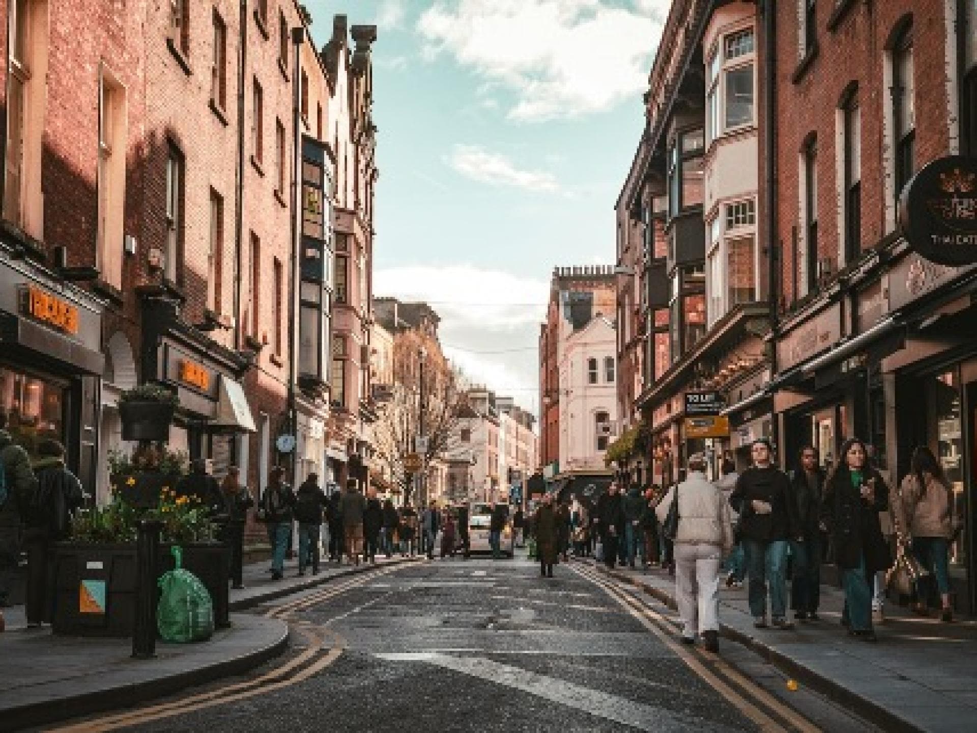 Eine Straße in Dublin