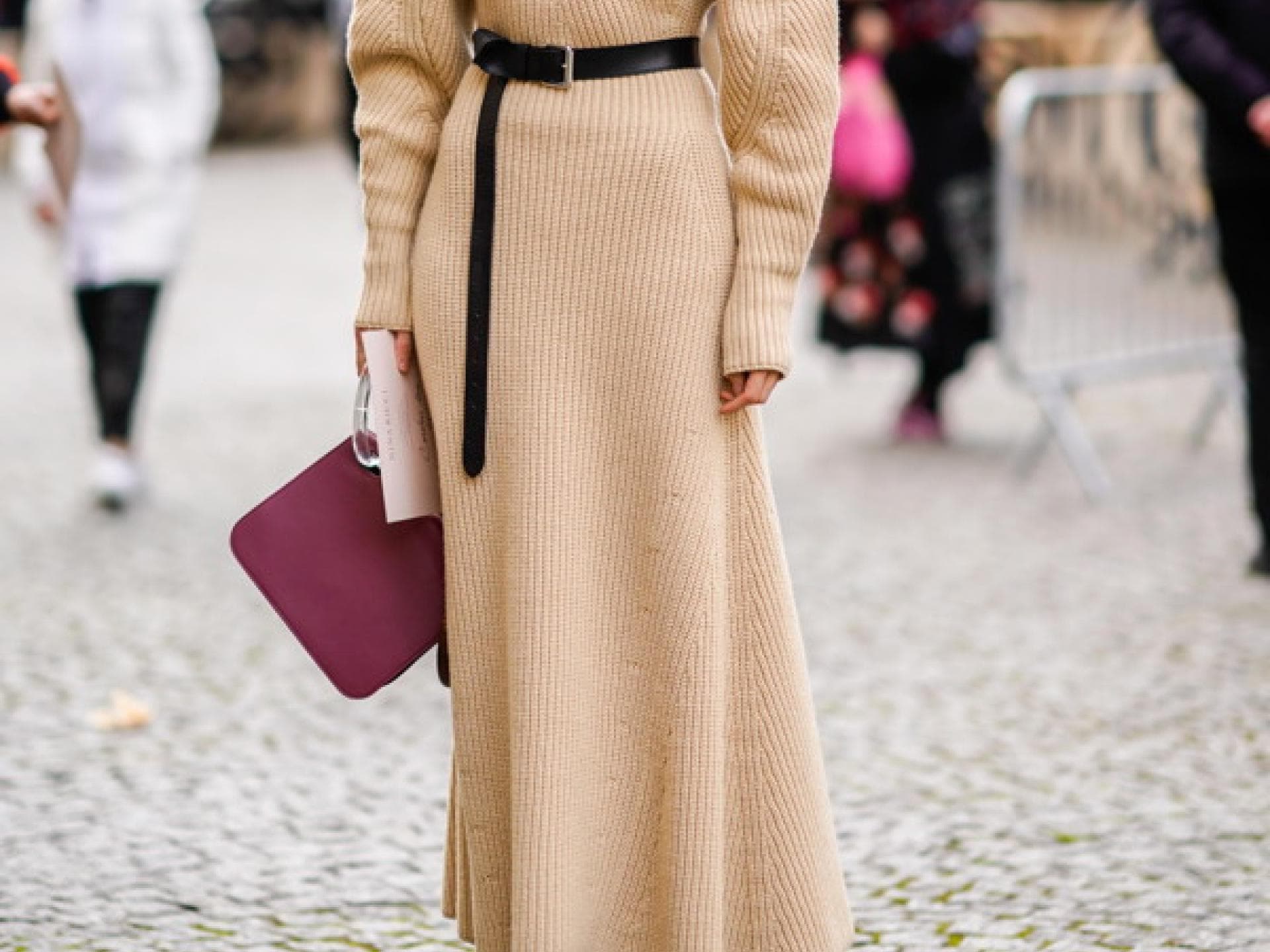 Street-Style-Maxikleid