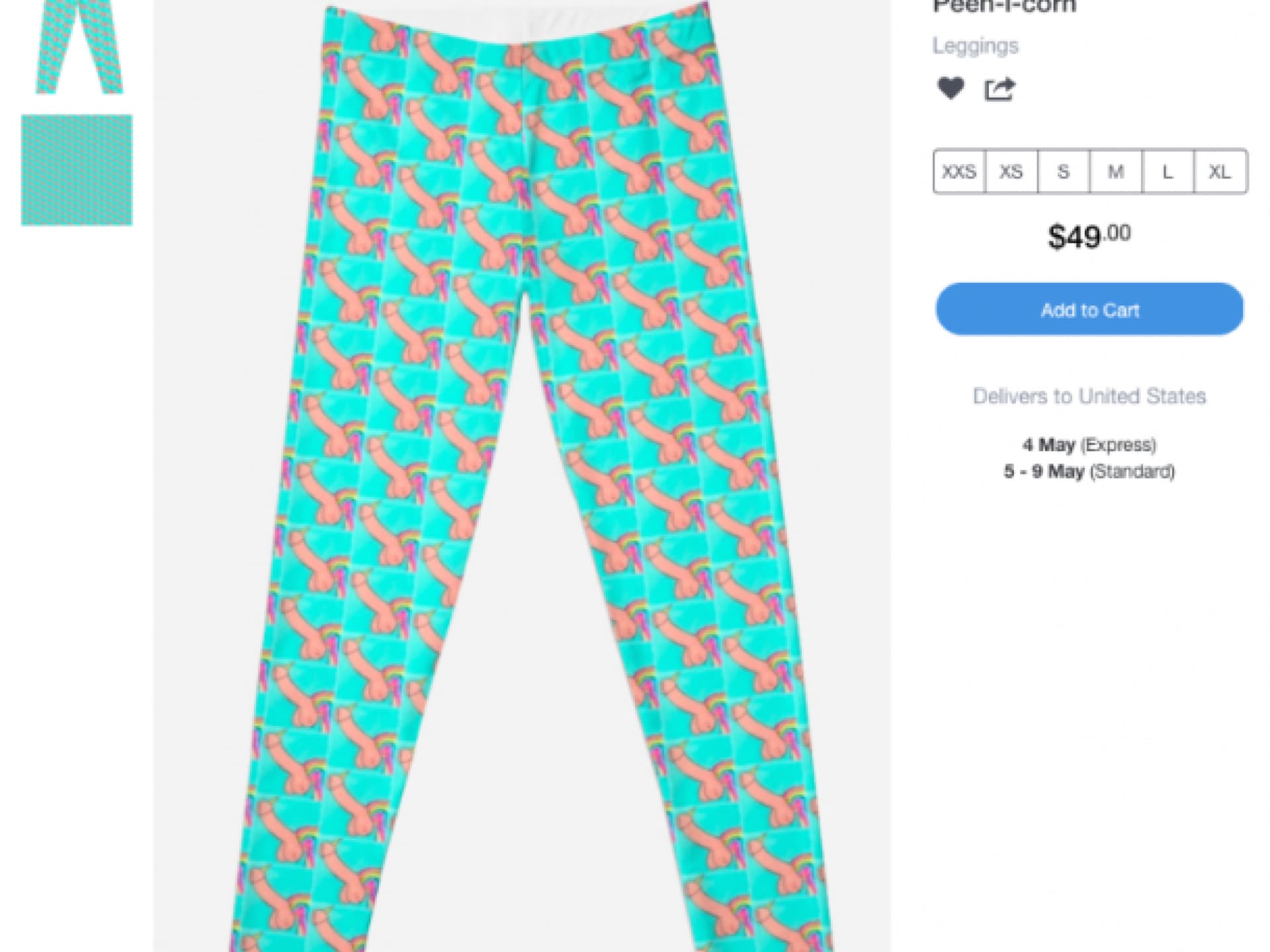 Diese -Penis-Leggins geht zu weit!