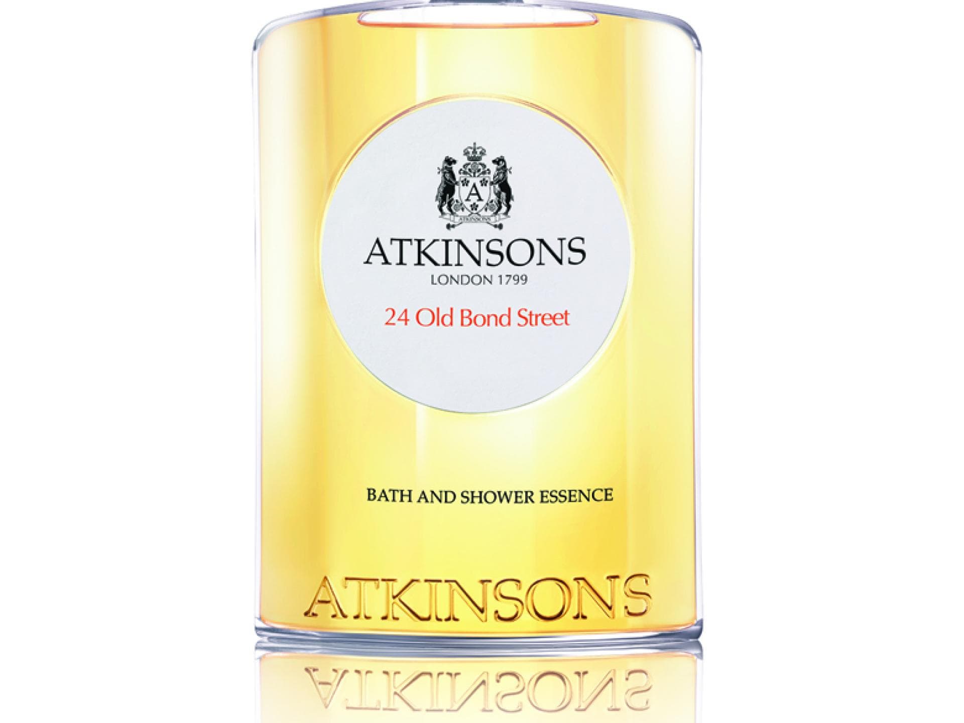  Rauchiger Whiskey und Moschus: Atkinsons Bath & Shower Essence über Essenza Nobile, ca. 34 €