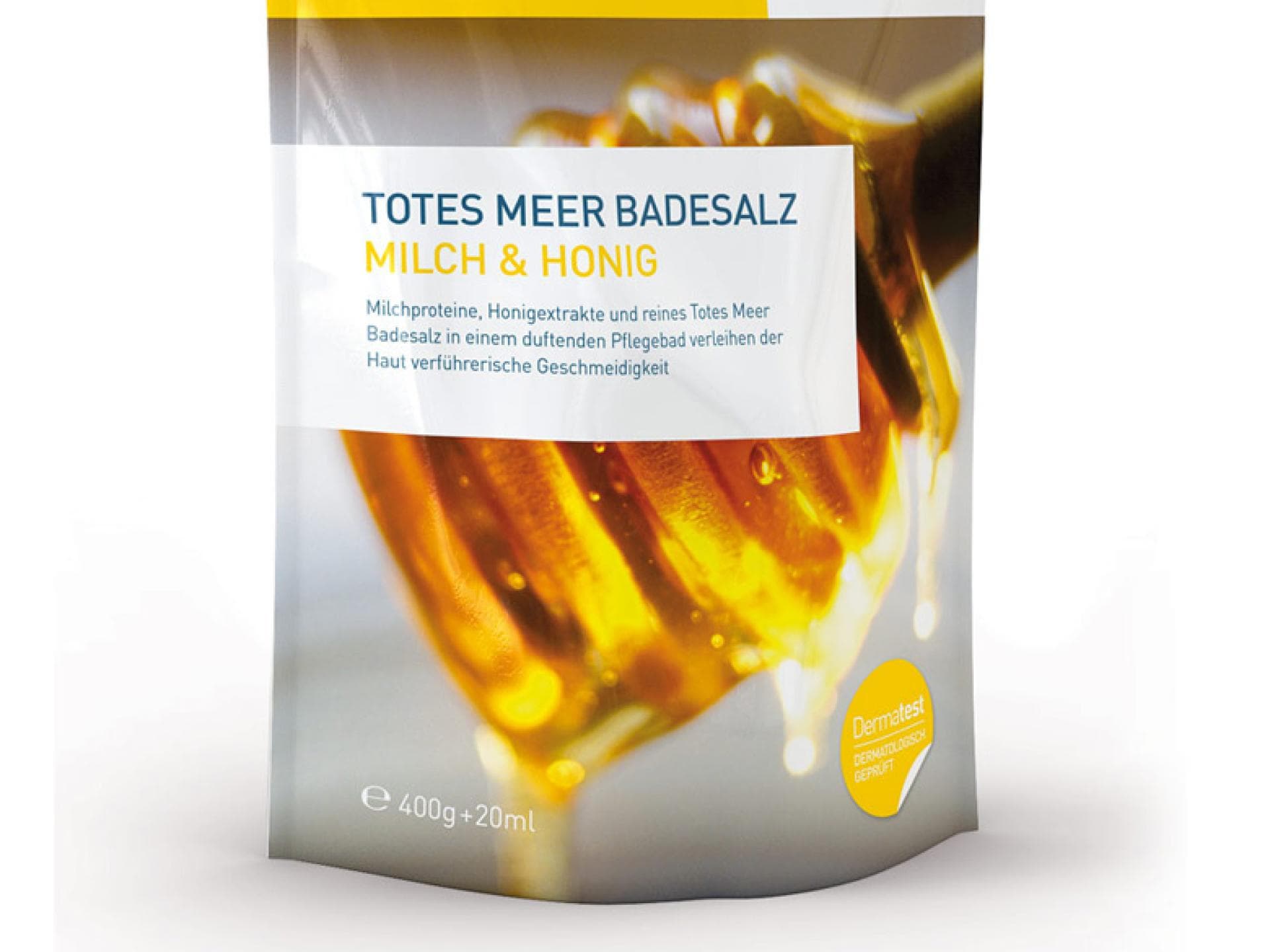 Dermasel SPA Totes Meer Badesalz + Milch & Honig über Shopapotheke, ca. 2,50 €