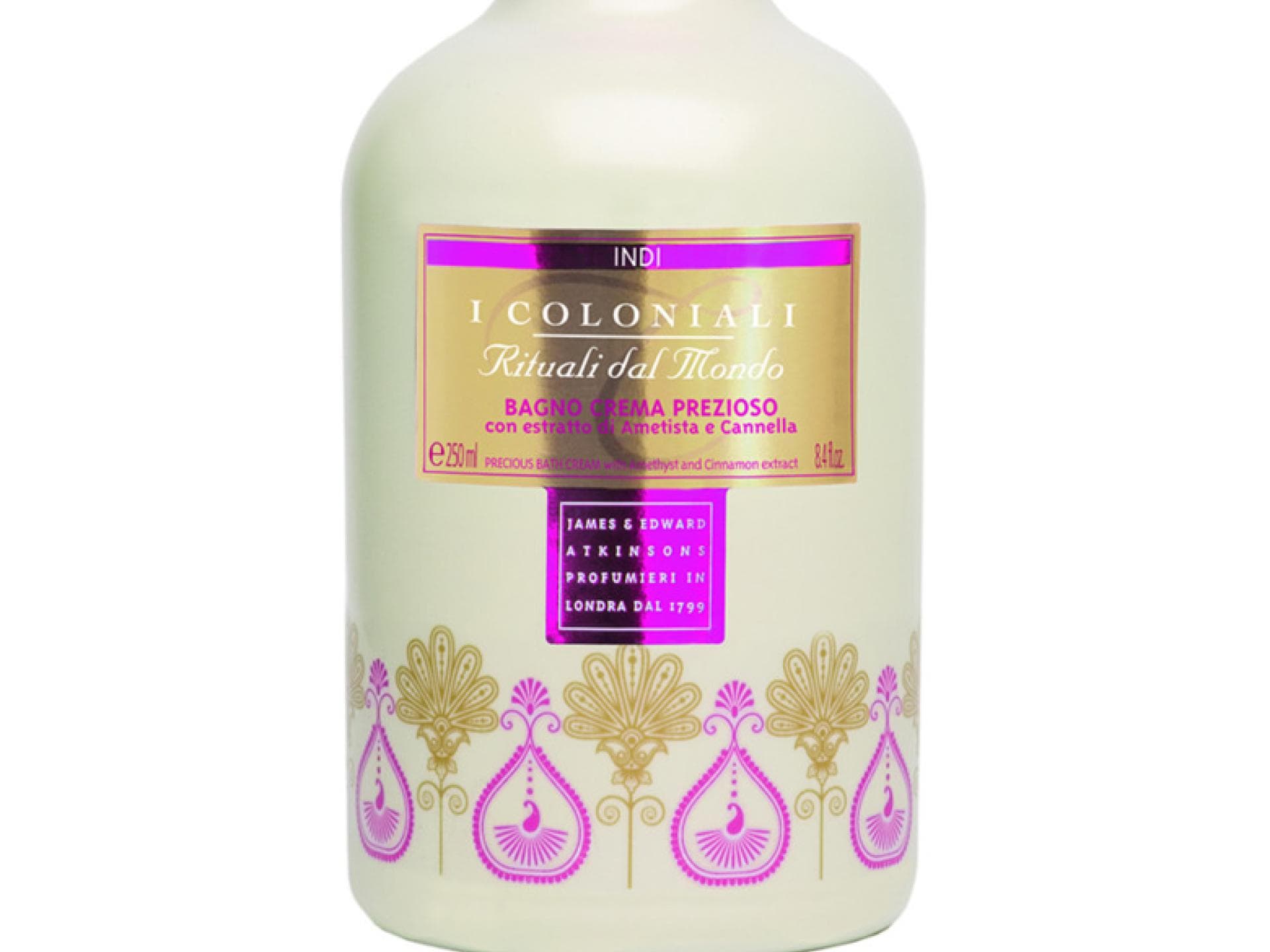 Würzig: I Coloniali Cremebad mit Amethyst und Zimt über Douglas, ca. 20 €