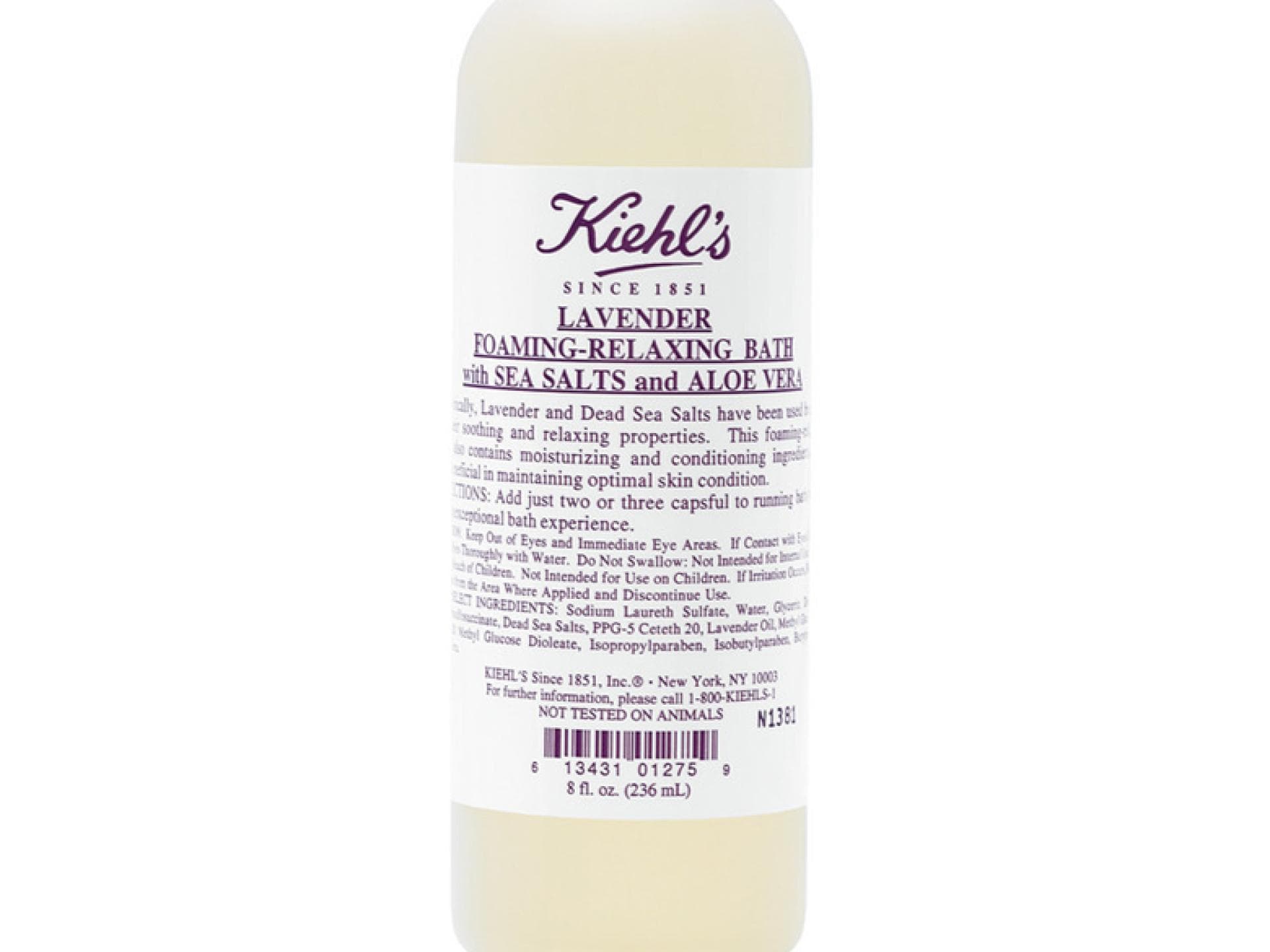 Beruhigt & pflegt: Badezusatz mit Meersalz und Aloe Vera von Kiehls, ca. 26 €