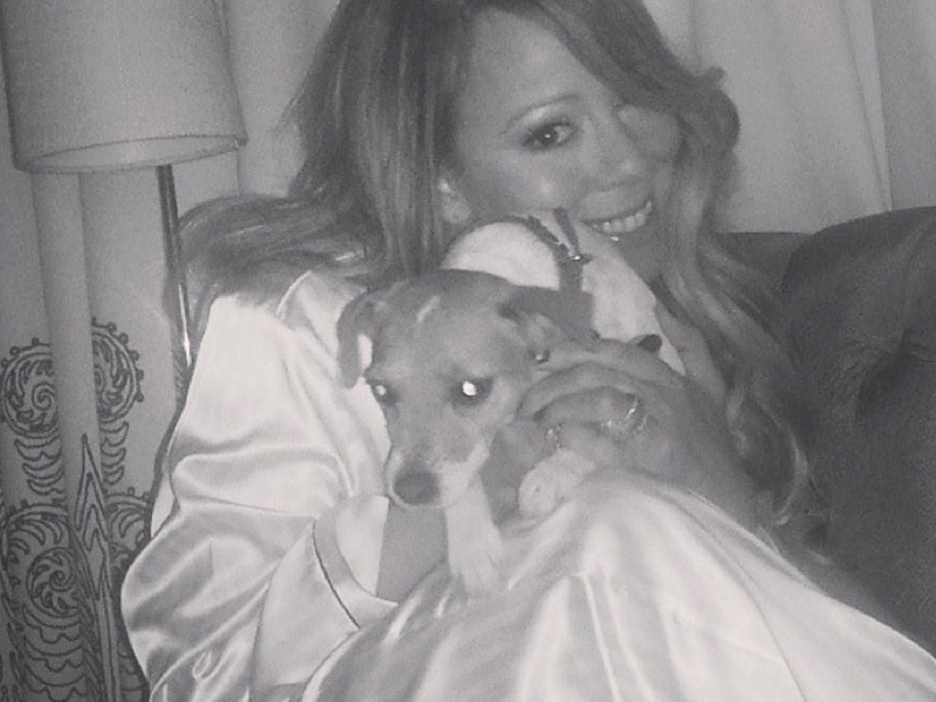 Mariah Carey mit Hund, auch sie liebt ausgefallene Namen 