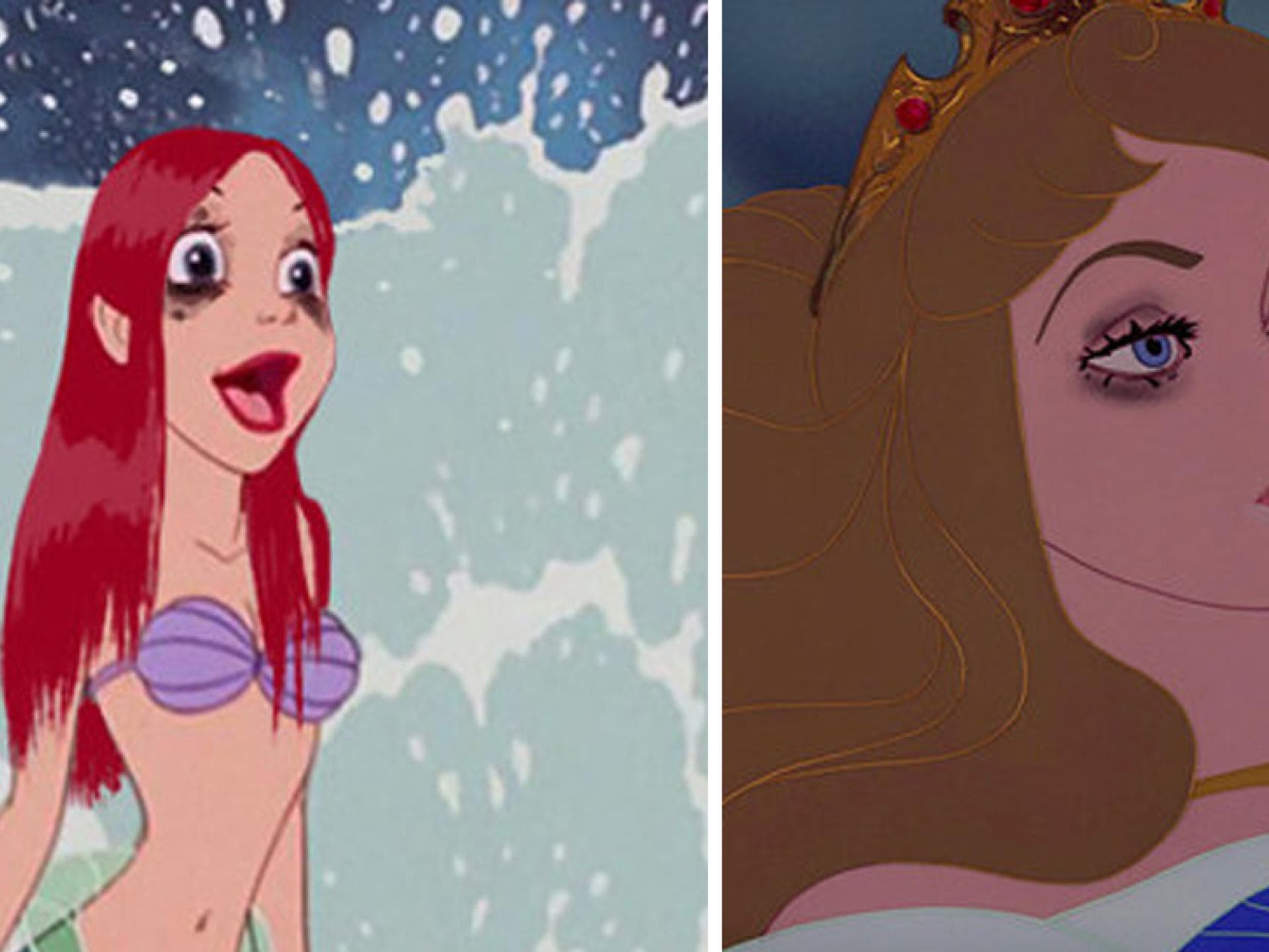 Das wahre Leben! Disney Prinzessinnen mit realistischem Make-up