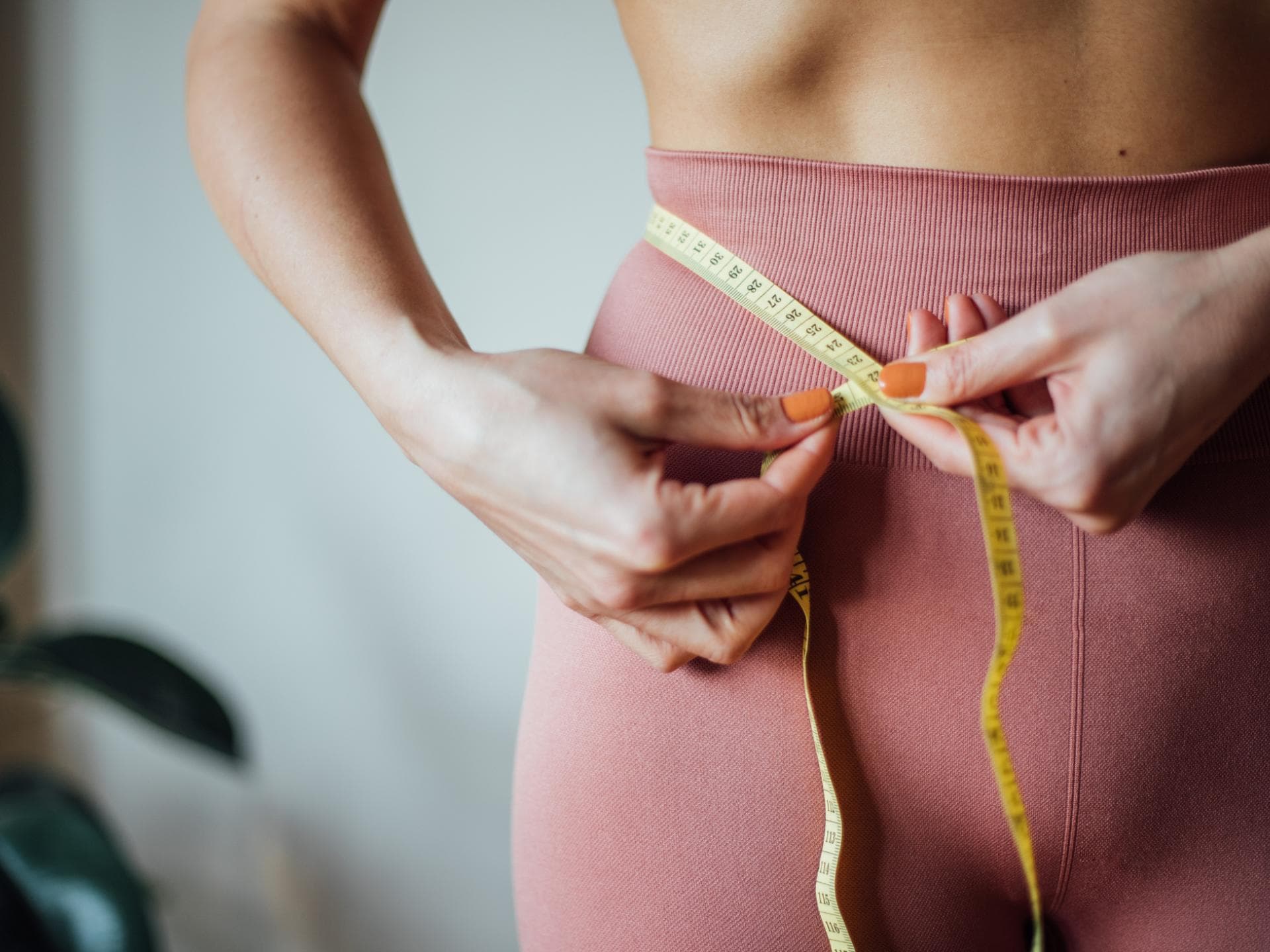 Maßband um Taille