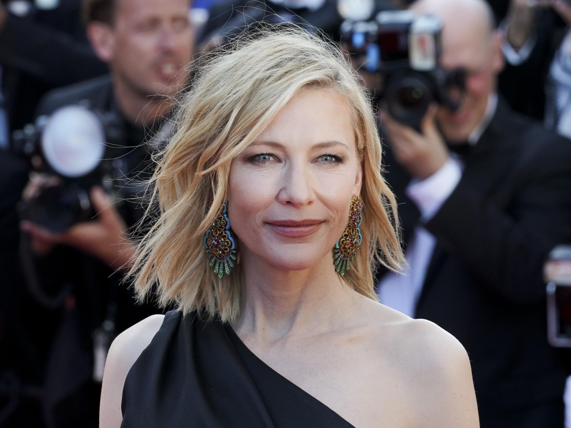 Unkomplizierte Frisuren Mittellang ab 50 Cate Blanchett auf dem roten Teppich