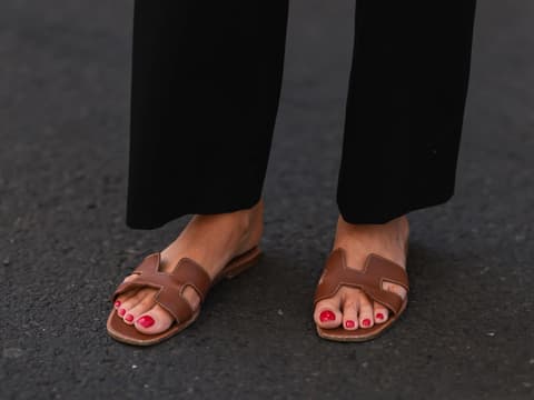 Braune Sandalen