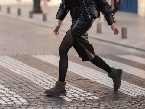 Frau in Ugg Boots
