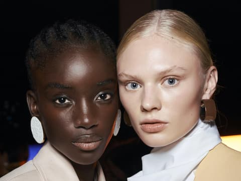 Zwei Models Porträt