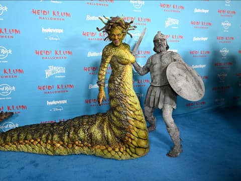 Heidi Klum Medusa-Kostüm 2025 Heidi Klum Medusa-Kostüm 2025