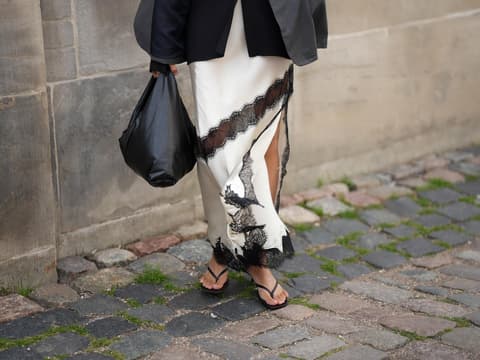 Satinrock kombinieren