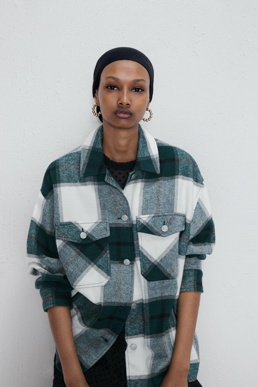 zara jacke grün damen