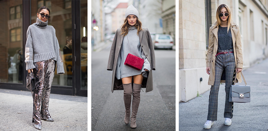 Pullover Styling Grauer Pullover: So stylt ihr das klassische Modell in der kalten ...