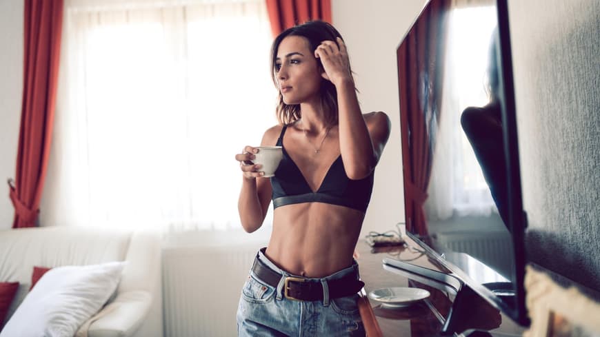 BH: Dieses bequeme Bestseller-Modell ohne B&uuml;gel k&ouml;nnen wir auch zuhause tragen