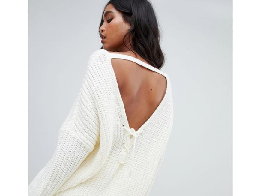 Pullover mit freiem rücken Clearance