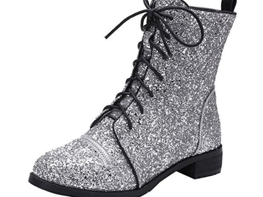 Hohe Schuhe Mit Glitzer