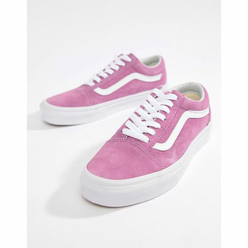 vans rosa wildleder